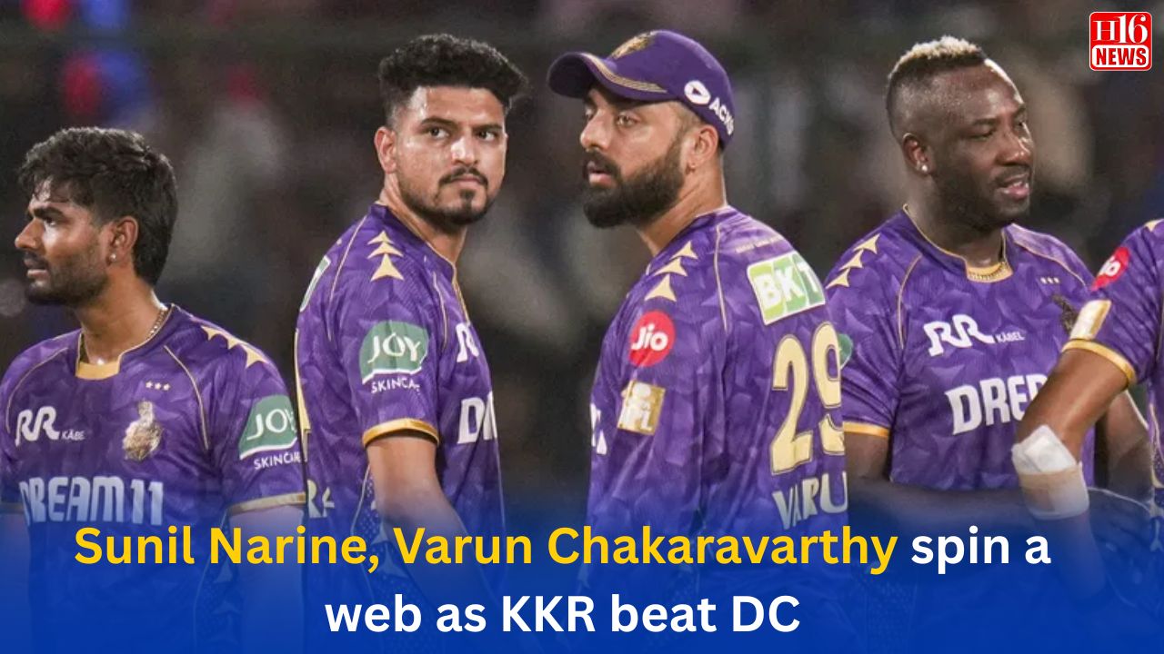 Sunil Narine, Varun Chakaravarthy spin a web as KKR beat DC